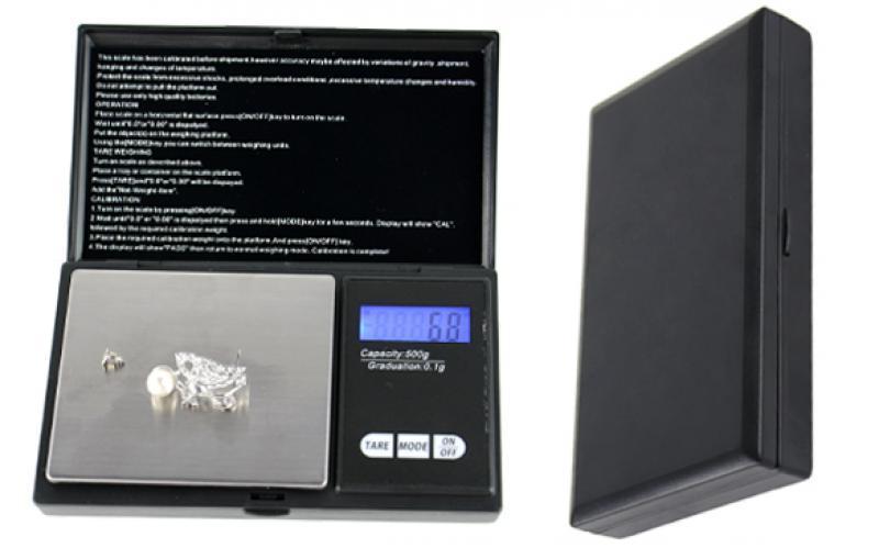 Pocket Digital Scale 500g x 0.1g Jewelry Gold Coin Gram  
